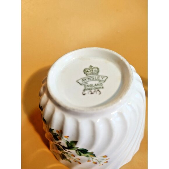 Antique Aynsley Cream & Sugar Set Floral Pattern C1293 - 1930's - Picture 8 of 16